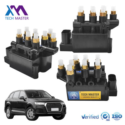 4M0616013A エアサスペンション ソレノイドバルブブロック Audi Q7 4M VW Touareg Porsche Cayenne 9Y Bentley Bentayga コントロールバルブユニット